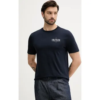 Pánské tričko Bavlněné tričko Tommy Hilfiger MW0MW39355 námořnická modř 59X, vel. M