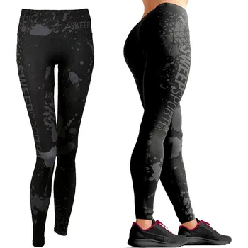 Dámské legíny SWEEP SKPT098 černá/šedá XL