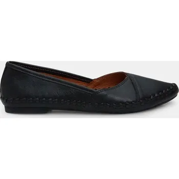Dámské baleríny Baťa dámské kožené baleríny černé, vel. 38