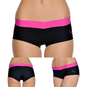Kalhotky Dámské kalhotky VERA hot pants černá/růžová XL
