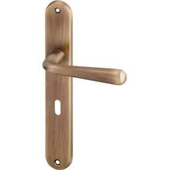 AC-T SERVIS Dveřní klika CHARLIE bronz - oválné štítové kování 72 mm Provedení štítu: BB - obyčejný klíč