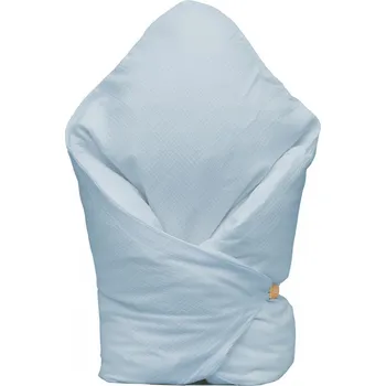 Povlečení Mušelínový povlak na péřovou zavinovačku světle modrá: 80x80cm