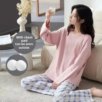 Dámská souprava BF241 Velikost: M/L, Barva (Varianta): LXE-703 plaid pink