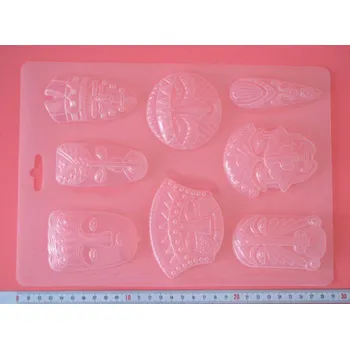 Forma na odlévání Forma na ozdoby, mýdla - Masky 8 ks