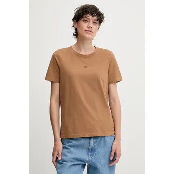 Pánské tričko Bavlněné tričko Tommy Hilfiger WW0WW45626 hnědá 82X, vel. XS