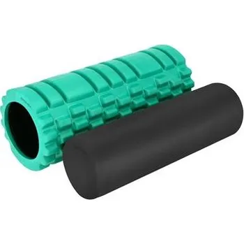 Spokey MIXROLL 2v1 Sada masážních fitness válců, 33 cm, zelená