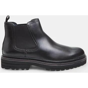 Pánské polobotky Baťa pánské kožené chelsea černé, vel. 44