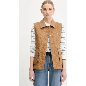 Dámská vesta Vesta Tommy Hilfiger WW0WW45638 hnědá 82X, vel. L