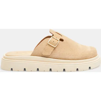 Dámské pantofle Baťa dámské kožené mules pantofle béžové, vel. 38