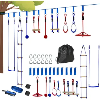 Hra na zahradu Aosom Překážková dráha Ninja Profi modrá