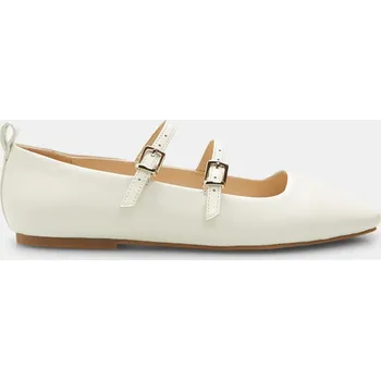 Dámské baleríny Baťa dámské kožené mary jane baleríny bílé, vel. 39