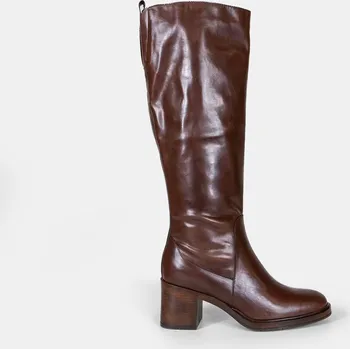 Dámské kozačky Baťa dámské zimní kozačky na podpatku hnědé, vel. 39