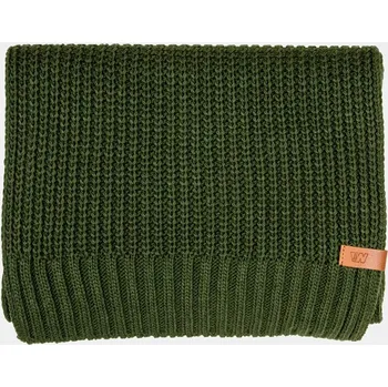 Šála Baťa pánská zimní úpletová šála khaki, vel. Černá