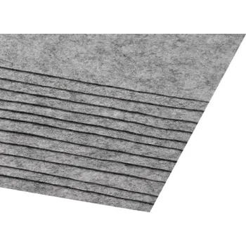 Jehla na filcování Látková dekorativní plsť / filc 20x30 cm Varianta: 30 (F92) šedá melír, Balení: 12 ks