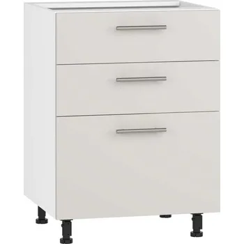 Kuchyňská skříňka Dolní skříňka Vento D3S-60/82, bílá / krémová