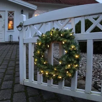 Venkovní osvětlení Eglo 410939 - LED Venkovní vánoční věnec CALGARY 30xLED/0,064W/3,4/3V IP44