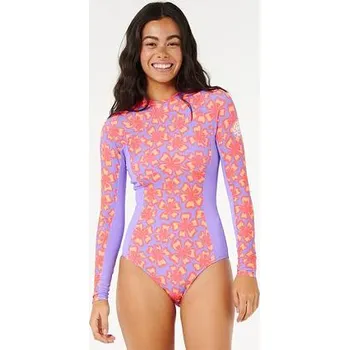 Pánské tričko Lykra Rip Curl NEON ISLES L/S UPF SURFSUIT Purple velikost S