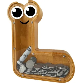 Pokladnička Pokladnička dřevěná - Písmenko L