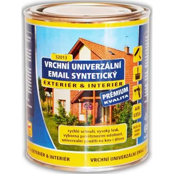 univerzální barva ColorCity S 2013 VRCHNÍ UNIVERZÁLNÍ EMAIL SYNTETICKÝ Barva: červená rumělková tmavá 8190, Balení: 0,7 l