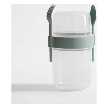 Dóza na potraviny Obědový box s příborem, 1,1 l, MIX