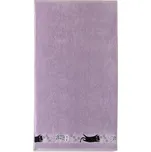 DARRÉ Bavlněná osuška Kočky - fialová Velikost: ručníček 30 x 50