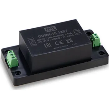 Stavebniny Mean Well DDRH-15-12ST Měnič DC/DC 12V