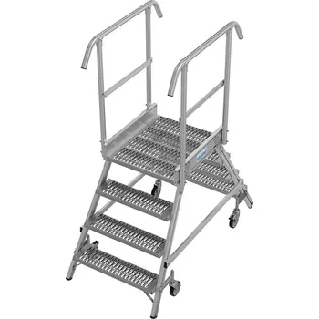 Žebřík KRAUSE 821324 podesta S ROŠTEM jednostranná 2x4 stupně