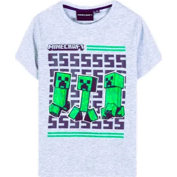 TRIČKO MINECRAFT (šedé, Ssss) Velikost: 116