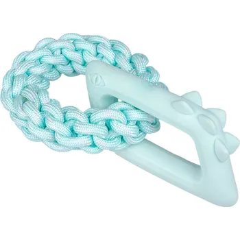 Hračka pro psa Huhubamboo Hr.HUHU TPR plovoucí lanová hračka tyrkysová