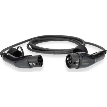 Nabíjecí stanice pro elektromobil NEDIS kabel elektrického vozidla/ kabel typ 2/ 16 A/ 11000 W/ 3-fázový/ černý/ box/ 5 m