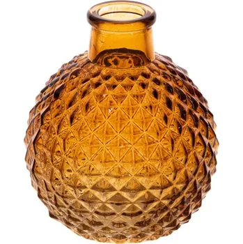 Váza Chaks Sklenená váza s úzkym hrdlom Josephine - Hnedá