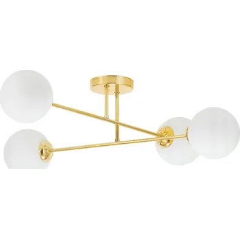 Lustr na tyči 4xE27/35W/230V pr. 70 cm zlatá