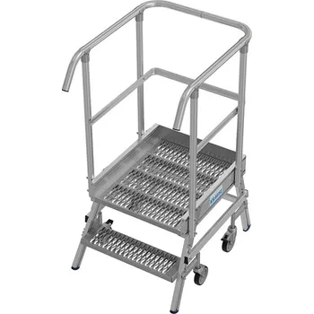 Žebřík KRAUSE 820983 podesta S ROŠTEM jednostranná 1x2 stupně