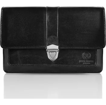 Kabelka Paolo Peruzzi Pánská stylová kožená etue PAOLO PERUZZI; černá