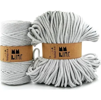Příze MMboutique bavlněná šňůra 6mm Light grey Varianta návinu: Přadeno