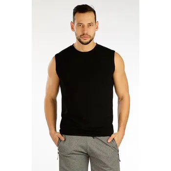 Pánské tílko Litex Pánské triko bez rukávu 5F268 černá L