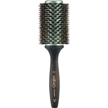 kartáč na vlasy Artero (Španělsko) Dřevěný kartáč Origin (Ø43 mm) s kančími štětinami pro zlepšení vzhledu a zdraví vlasů