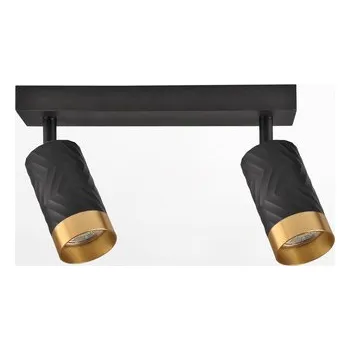 Bodové světlo na liště ARRAS 2 reflektory černo-zlatá