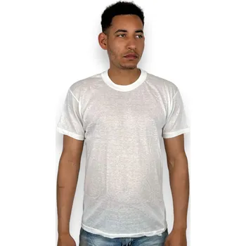 Pánské tričko Lucky Green Pánské bílé tenké tričko s krátkým rukávem Barva: Bílá, Velikost: 3XL