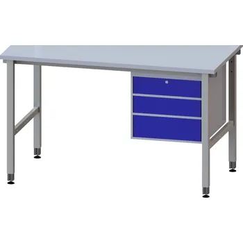 Zásuvkový kontejner Závěsný kontejner - 3 zásuvky Modro/šedá