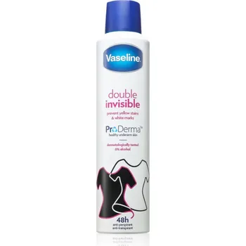 Vaseline Double Invisible Antiperspirant antiperspirant ve spreji proti bílým skvrnám 250 ml