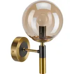 Nástěnné svítidlo ROLLO 1xE14/5W/230V zlatá/kouřová béžová