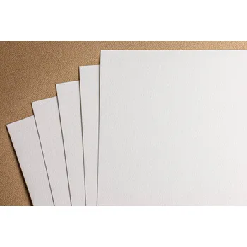 Umělecký papír Hrubý strukturovaný papír A4 240g - perlově bílá