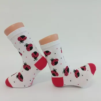 Dívčí oblečení Dětské ponožky TREPON Beruška, bílo-červené