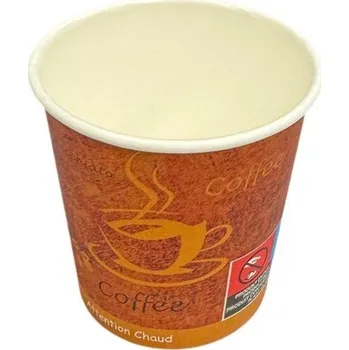 Jednorázové nádobí Jednoráz.kelímky na kávu - papír,potisk,100ml,50ks