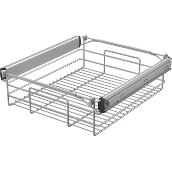 Koš na prádlo In-Design Koš na prádlo plný výsuv tlumené zavírání šedá Šířka koše (mm): 720 mm, Minimální nastavitelná šířka: 780 mm, Maximální nastavitelná šířka: 930 mm