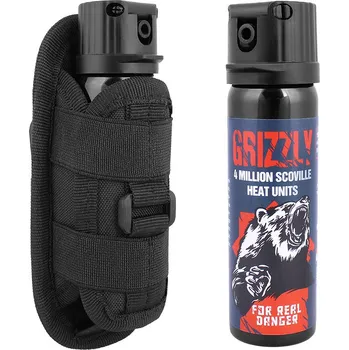 Bojový sport Sprej na medvědy s pouzdrem Grizzly 63ml (Spray na medvědy, divočáky s pouzdrem na opasek)