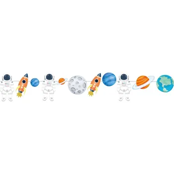 Vánoční dekorace Anděl Girlanda papírová Vesmír 250 cm