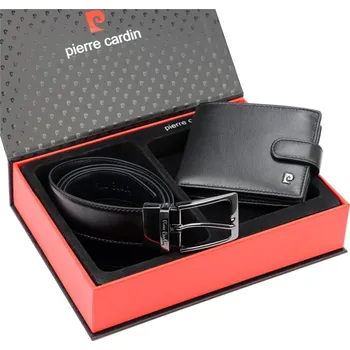 Peněženka Pierre Cardin Pánská dárková sada s páskem 120 cm