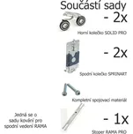 LAGUNA Sada kování pro posuvné dveře - dolní vedení Rama